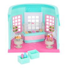 Load image into Gallery viewer, Li&#39;l Woodzeez Scoops &amp; Sprinkles Ice Cream Parlor Playset