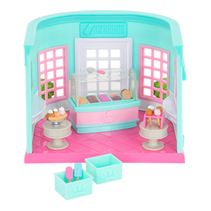 Li'l Woodzeez Scoops & Sprinkles Ice Cream Parlor Playset