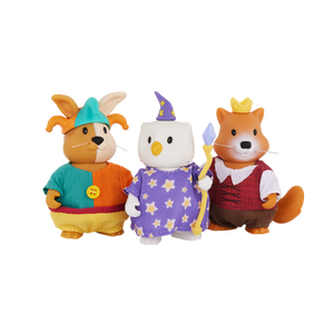 Li'l Woodzeez Royal Friendz (Jester, Wizard & Prince) Figurine Set