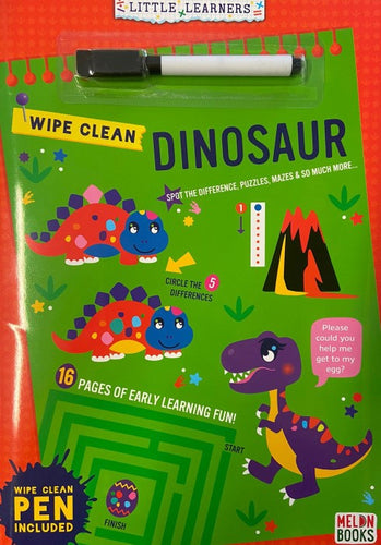 Little Learners: Wipe Clean Activity Book - Dinosaurs