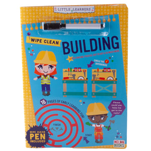 Little Learners: Wipe Clean Activity Book - Building