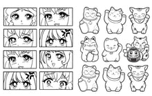 Load image into Gallery viewer, Colour-Your-Own Manga Colouring Gallery Wall Art Colouring Book