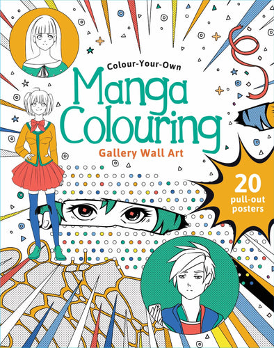 Colour-Your-Own Manga Colouring Gallery Wall Art Colouring Book