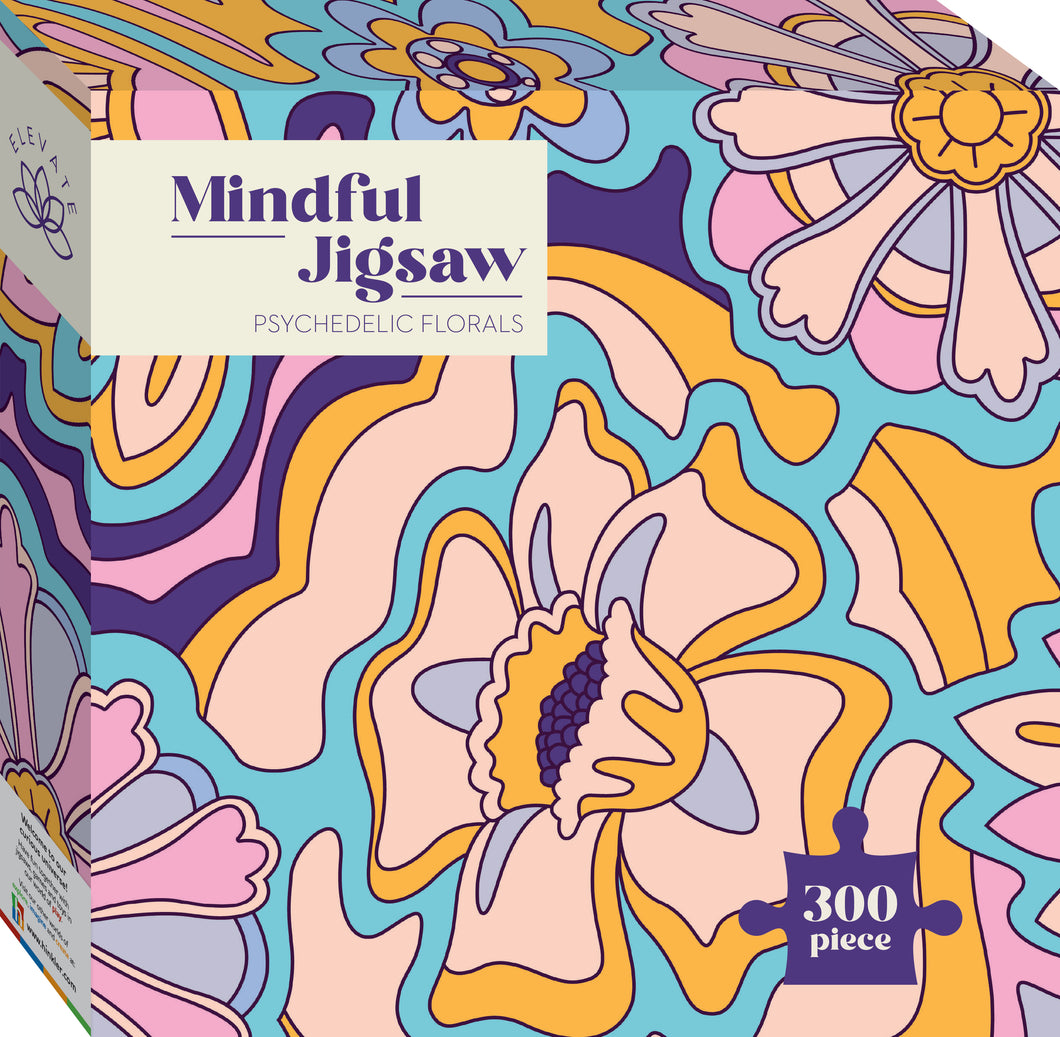 Elevate Mindful 300pc Jigsaw - Psychedelic Florals