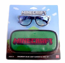 Load image into Gallery viewer, Minecraft License Blue Light Glasses and Case Set