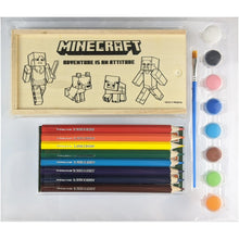 Load image into Gallery viewer, Minecraft Wooden Pencil Box Set