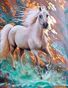 5D Full Drill Diamond Art Kit (30cm x 40cm) - Palomino Horse