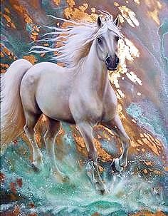 5D Full Drill Diamond Art Kit (30cm x 40cm) - Palomino Horse