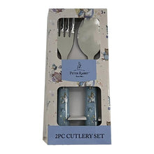 Load image into Gallery viewer, Beatrix Potter Peter Rabbit 2 Pce Cutlery Set