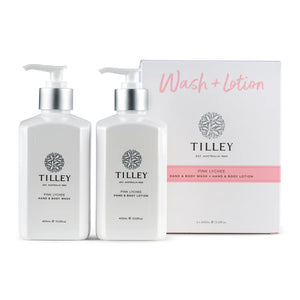 Tilley - Body Wash & Lotion Twin Pack 2 x 400ml - Pink Lychee