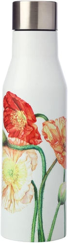 Maxwell & Williams Katherine Castle Floriade Double Wall Insulated Bottle 400ML - Poppies