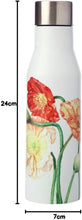 Load image into Gallery viewer, Maxwell &amp; Williams Katherine Castle Floriade Double Wall Insulated Bottle 400ML - Poppies