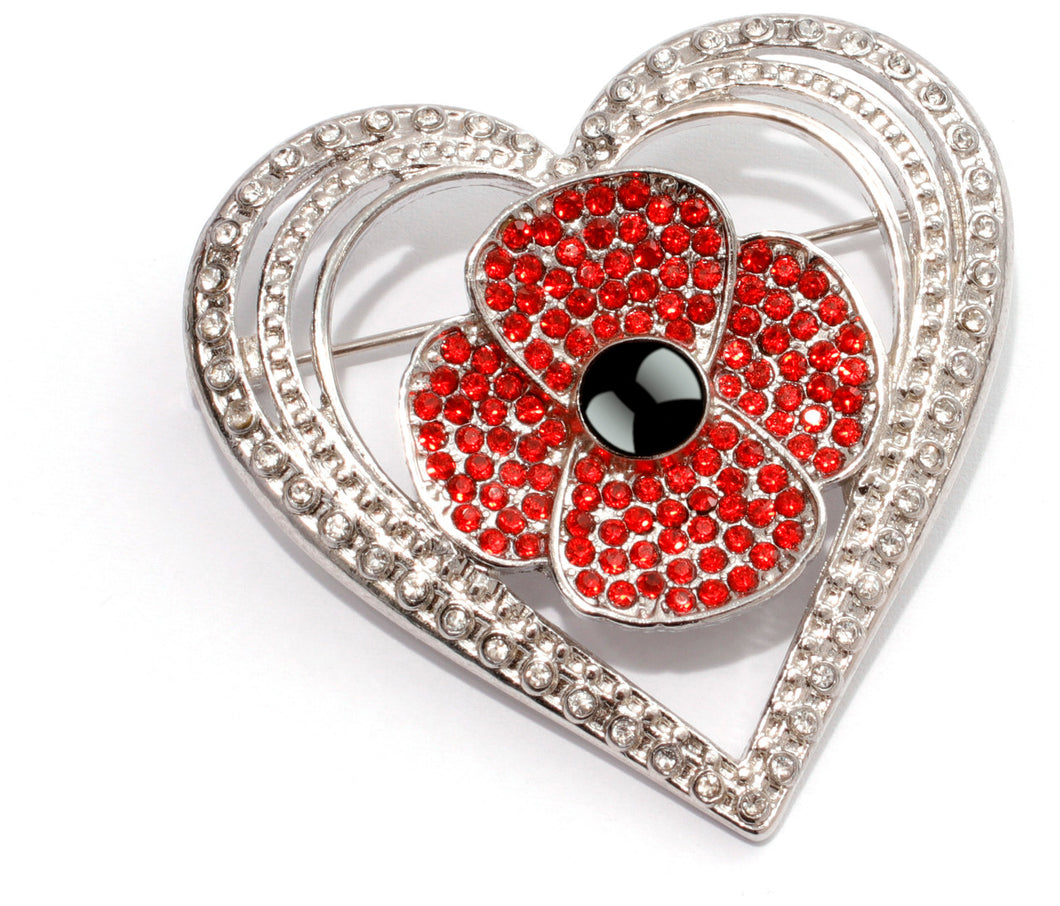 Poppy Mpressions: Echoes Diamante Brooch