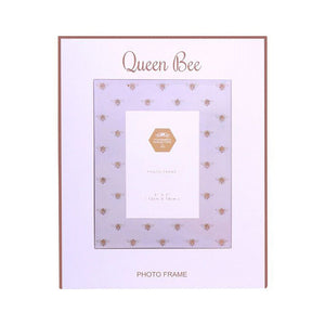 Queen Bee Honeycomb Bees Mirrored Glass 5x7 Photo Frame