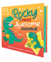 Load image into Gallery viewer, Build &amp; Play: Rocky the Most Awesome Dinosaur (Book &amp; Model)