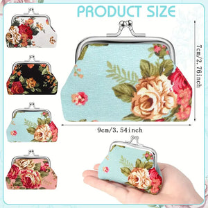 Rose Coin Purse - Assorted Colours