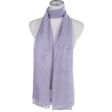 Load image into Gallery viewer, IVYS Metallic Scarf - Lilac - Dots