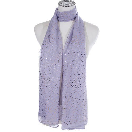 IVYS Metallic Scarf - Lilac - Dots