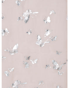 IVYS Metallic Scarf - Pink - Butterflies