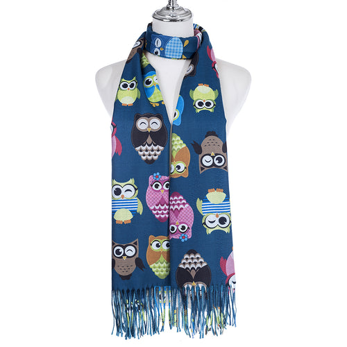 IVYS Owl Scarf - Teal