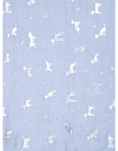 Load image into Gallery viewer, IVYS Metallic Scarf - Blue - Dogs