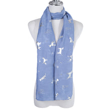 Load image into Gallery viewer, IVYS Metallic Scarf - Blue - Dogs