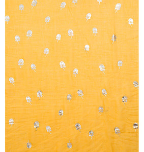 IVYS Metallic Scarf - Yellow - Flower Bud