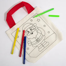 Load image into Gallery viewer, Christmas Colour Your Own Santa Bag