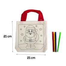 Load image into Gallery viewer, Christmas Colour Your Own Santa Bag