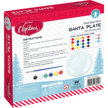 Load image into Gallery viewer, Christmas Paint Your Own Santa Plate 19cm
