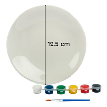 Load image into Gallery viewer, Christmas Paint Your Own Santa Plate 19cm