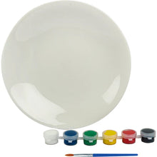 Load image into Gallery viewer, Christmas Paint Your Own Santa Plate 19cm