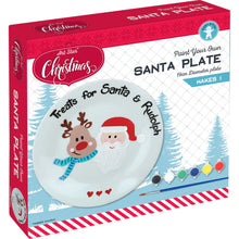 Load image into Gallery viewer, Christmas Paint Your Own Santa Plate 19cm