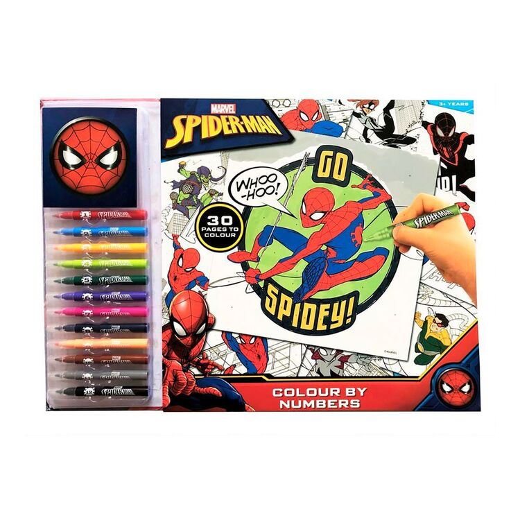 Marvel Spider-Man Colour By Numbers Kit