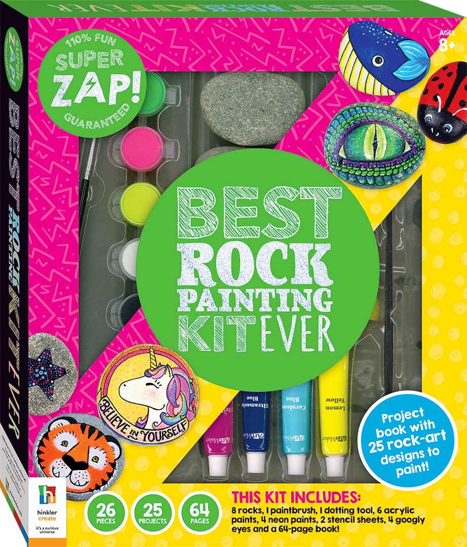 Hinkler: Super Zap! Best Rock Painting Kit Ever