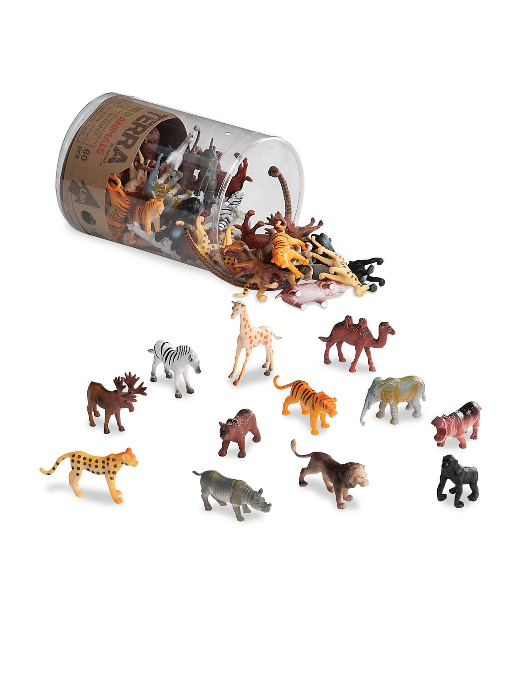 Terra Wild Animals in a Tub - 60 Piece