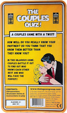 Load image into Gallery viewer, LAGOON The Couples Quiz Party Game in a Tin