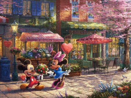 Thomas Kinkade Studios Disney Mickey Mouse 1000 Piece Jigsaw Puzzle