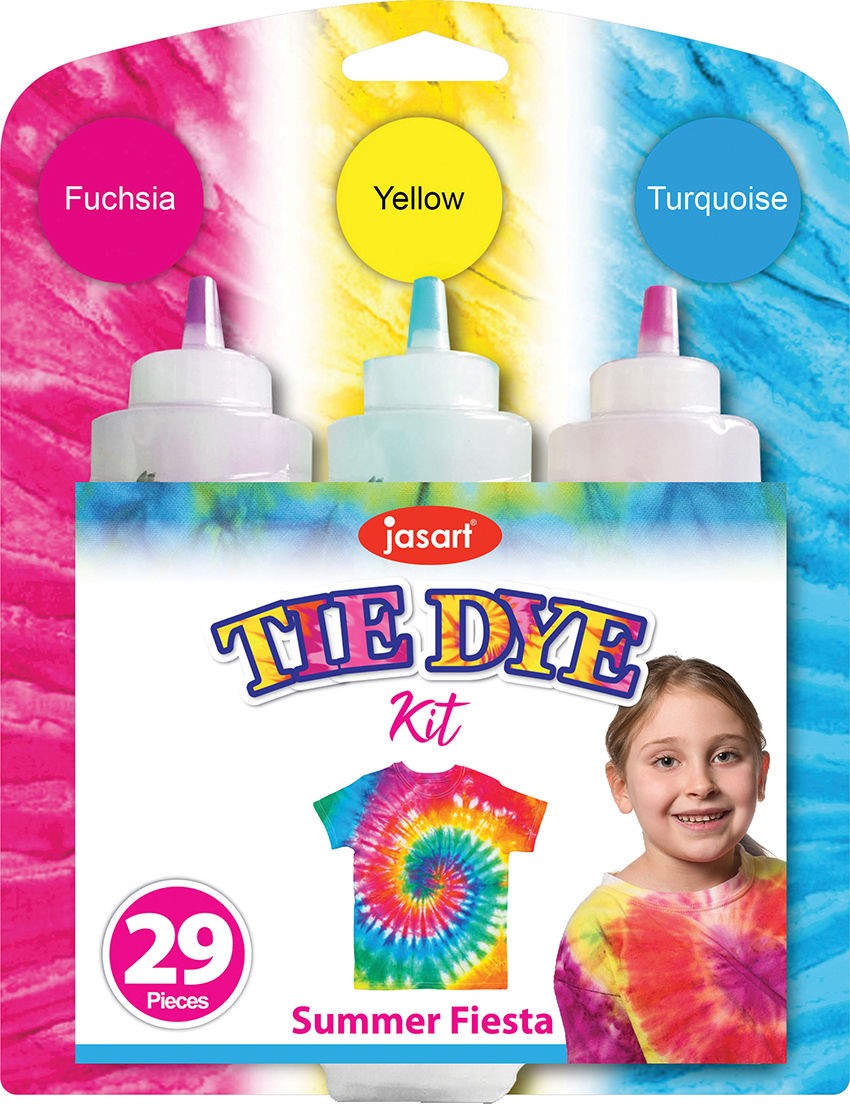 jasart 29 Piece Tie Dye Kit - Summer Fiesta