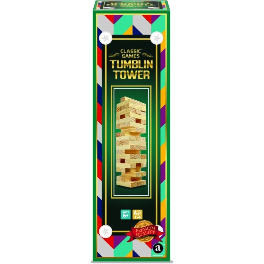 Classic Games: Tumblin Tower Wooden Game