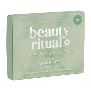 Beauty Ritual - Luxury Waffle Wash Set 3pc - Moss