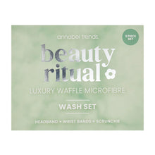 Load image into Gallery viewer, Beauty Ritual - Luxury Waffle Wash Set 3pc - Moss