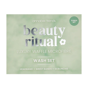 Beauty Ritual - Luxury Waffle Wash Set 3pc - Moss