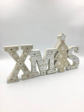 Load image into Gallery viewer, 37cm Light Up Xmas Wooden Plaque MDF