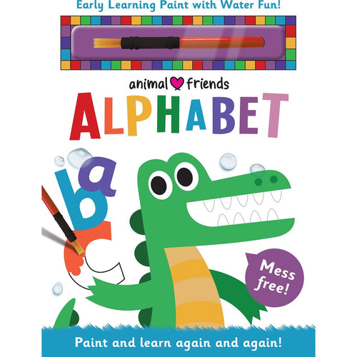 Animal Friends Alphabet Water Colouring Book