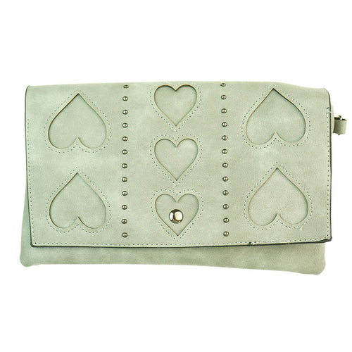 IVYS Heart Clutch Bag - Grey