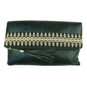 EVELYN Evening Bag - Black & Gold