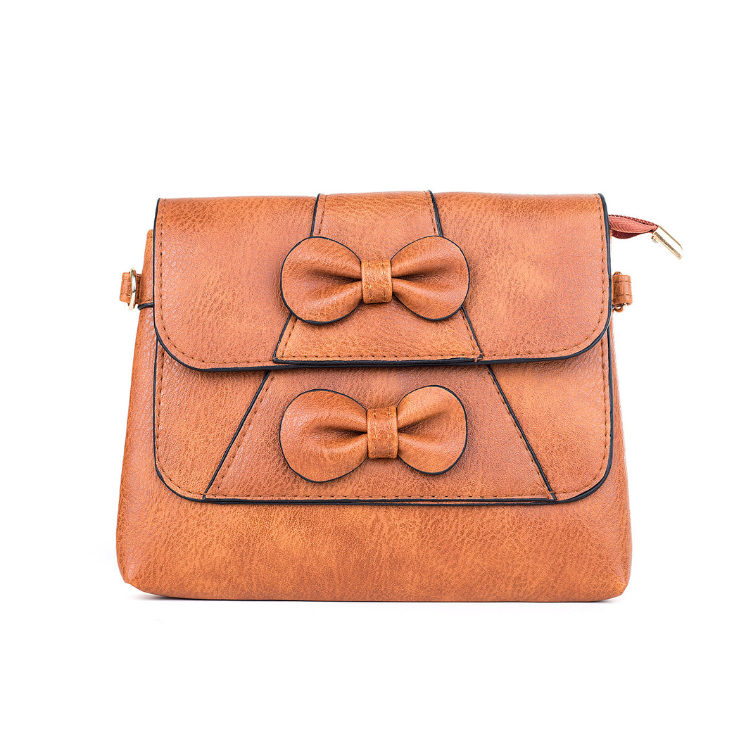 IVYS Crossbody Bow Bag - Caramel B4831