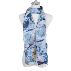 IVYS Wildflowers Floral Scarf - Blue