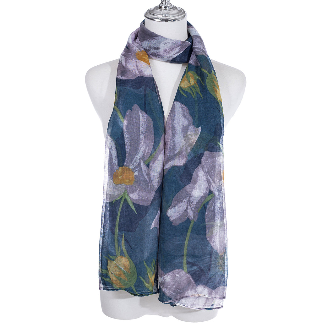 IVYS Floral Scarf - Teal